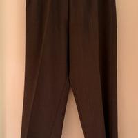 Pantaloni donna classici col. tortora con elestico