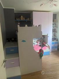 Cameretta per bambini con due letti