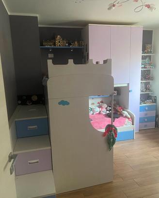 Cameretta per bambini con due letti