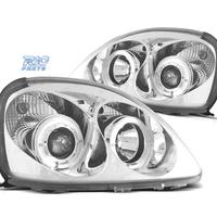 FARI PER TOYOTA YARIS 98-05 ANGEL EYES FONDO CROMA