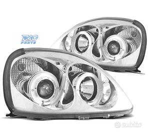 FARI PER TOYOTA YARIS 98-05 ANGEL EYES FONDO CROMA