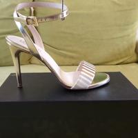 Sandali LORIBLU in pelle, colore oro, N.41