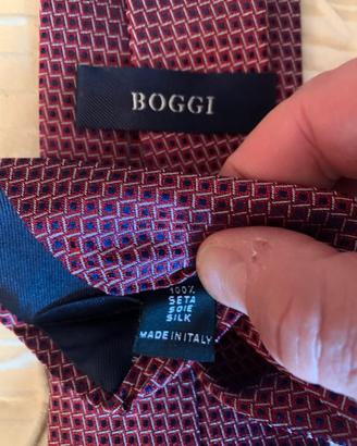 Cravatta Boggi 100% seta Made in Italy nuova
