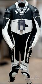 Tuta moto vera pelle REWIN MAI usata