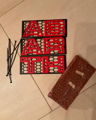 Lettere rosse ABARTH