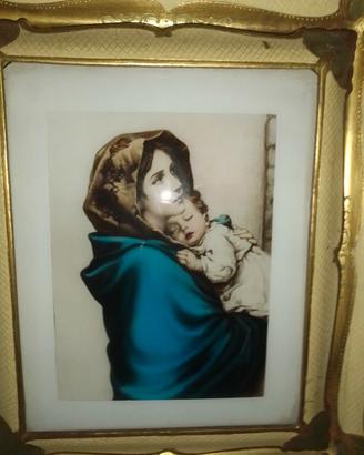 Quadro "Madonna con bambino " vintage 