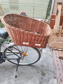 porta tutto in vimini fatto a mano per tutte le bi