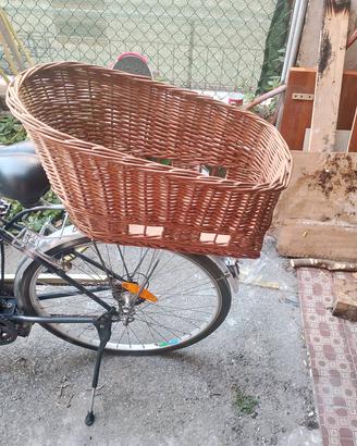 porta tutto in vimini fatto a mano per tutte le bi