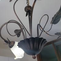 lampadario +2 applique 