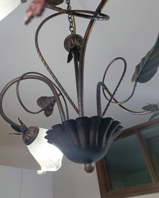 lampadario +2 applique 