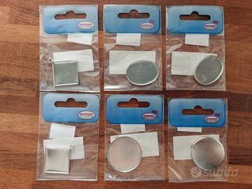 Basi per ciondoli (6 pz) gioielli resina fai da te