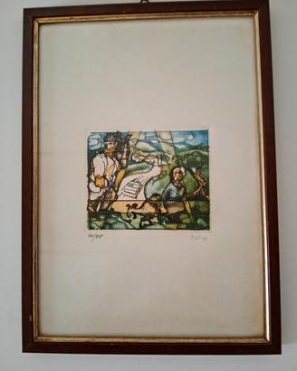 Serigrafia autore Masi 1984