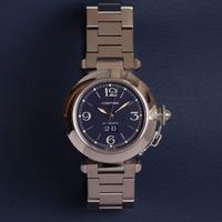 Cartier Pasha C Big Date - Blu 35mm