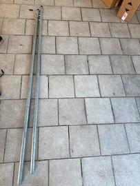 Asta zincata telescopica per antenne 6M