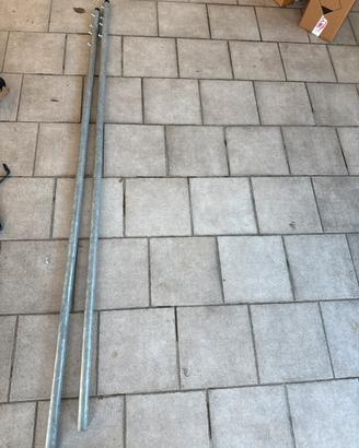 Asta zincata telescopica per antenne 6M
