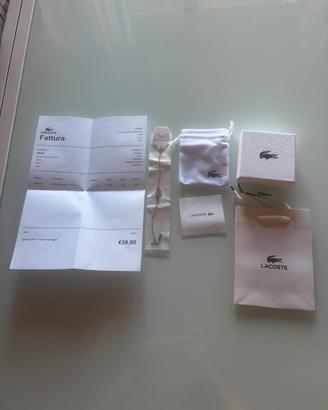 Bracciale Lacoste nuovo con scatola e fattura