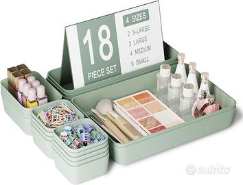 Organizzatore per Cassetti, 18 Pezzi in 4 Taglie,