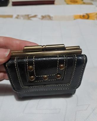 portamonete e carte vintage guang tong in pelle 