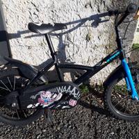 Bicicletta nera 16 pollici