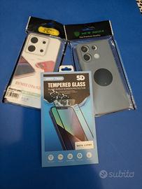 Set  cover e vetro protettivo Redmi note 13 pro
