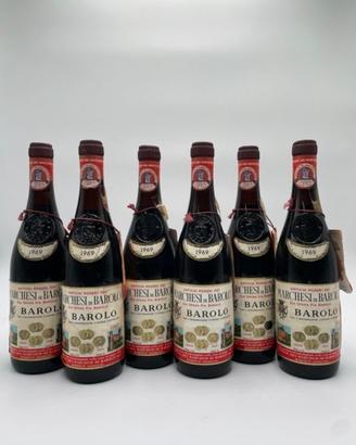 Marchesi di barolo 1969 - barolo - 6 bottiglie