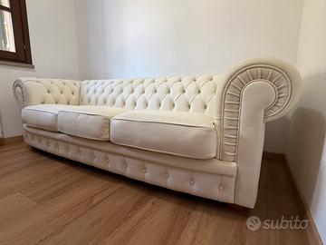 Divano pelle 3 posti mod. Chesterfield
