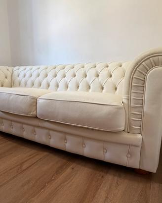 Divano pelle 3 posti mod. Chesterfield