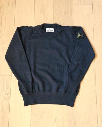 Maglione girocollo lana Stone Island bambino 8anni