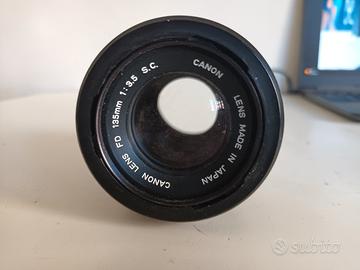 Obiettivo CANON FD 135mm 1:3.5  made in Japan