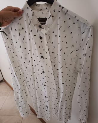 camicia da uomo multi icone
