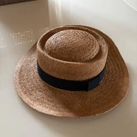 Cappello paglia con fascia nera