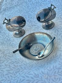 Raro set argento 950 K. Uyeda Giappone 141g XIXsec