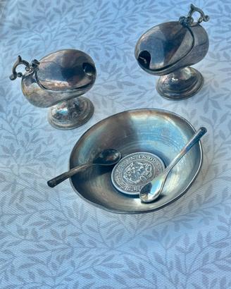 Raro set argento 950 K. Uyeda Giappone 141g XIXsec