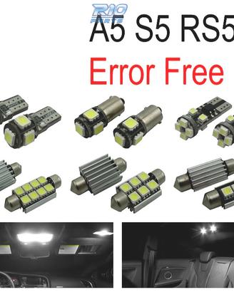 KIT 16 LAMPADE LED INTERNE PER AUDI A5 S5 RS5 B8 0