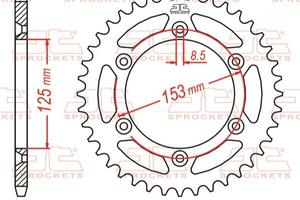 Corona nara 50 denti beta RR 125 / 350 /400