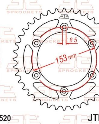 Corona nara 50 denti beta RR 125 / 350 /400