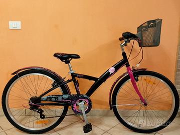 Bici 24" b-twin con cambio perfetta 