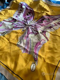 Foulard in seta Borbonese con farfalla 85cm