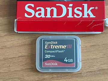 CF Card Sandisk Extreme III 4Gb