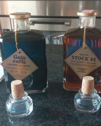 2 bottiglie Liquore Vintage Gala Caffe e Stock 84