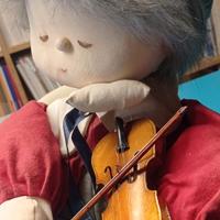 bambola violinista vintage carillon  Per Elisa