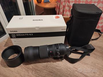 Sigma 150-600 mm F5-6.3 DG OS HSM per Nikon nero