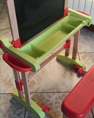 Banco scuola Smoby con lavagna doppia