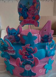 Cake topper / Base decorativa a tema Stitch