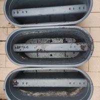 3 fioriere da ringhiera