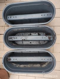 3 fioriere da ringhiera