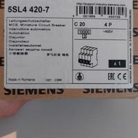 interruttore automatico Modello: SIE 5SL44207