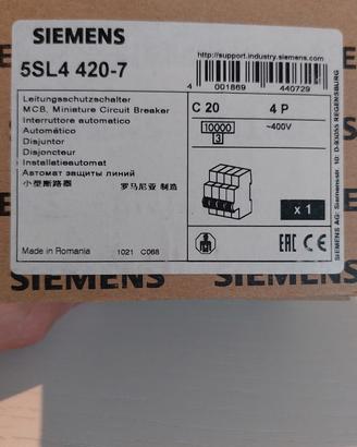 interruttore automatico Modello: SIE 5SL44207