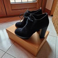 Hogan stivaletti in camoscio nero donna 37