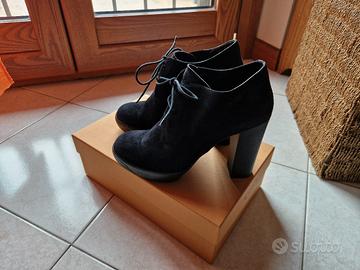 Hogan stivaletti in camoscio nero donna 37